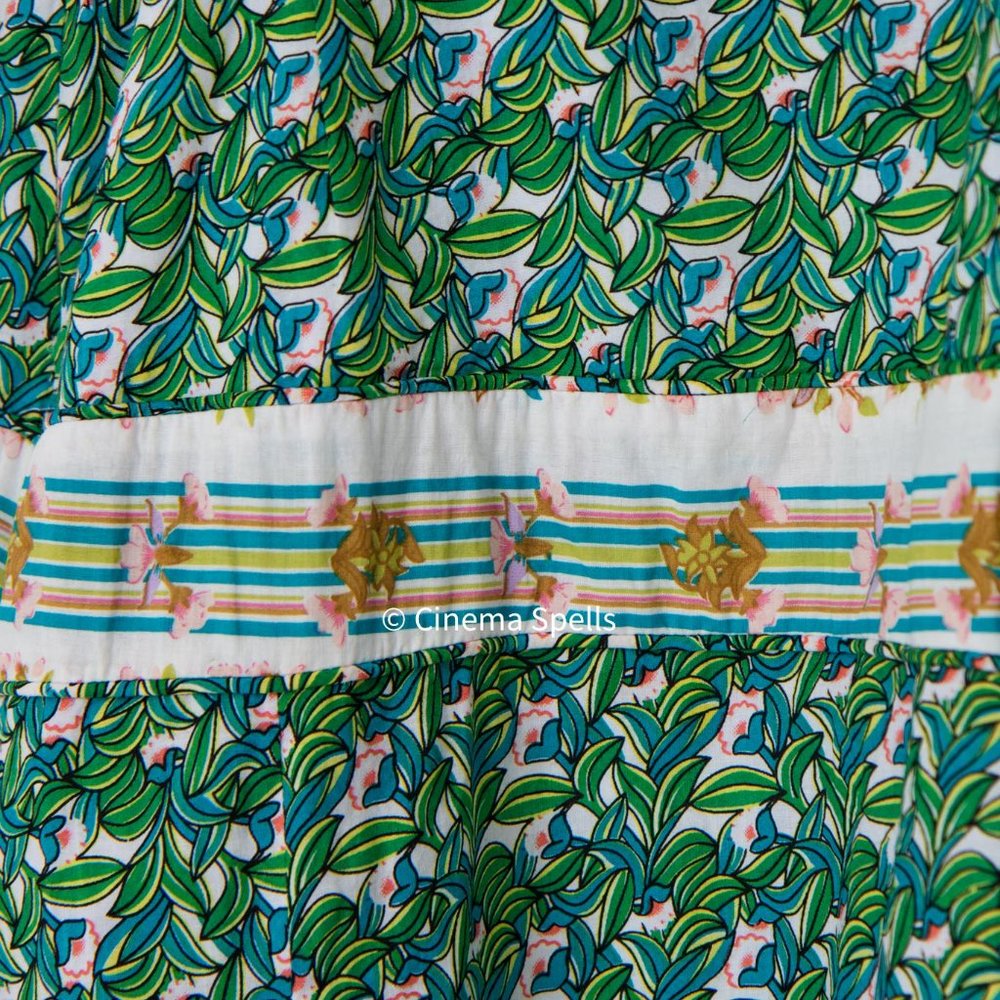 Early 2000s As Seen On Marissa Cooper On The OC DVF Green Spring Dress Size US 2 - Picture 7 of 10